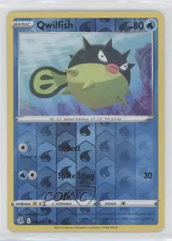 Qwilfish Reverse Foil Pokemon Sword & Shield Fusion Strike #060 - Image 1
