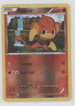 Pansear Reverse Foil Pokemon Black & White Base Set #21 - Image 1