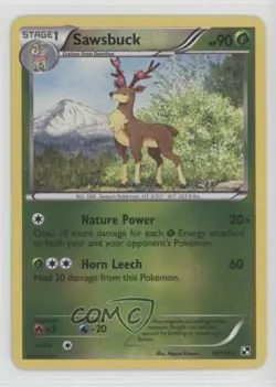 Sawsbuck Reverse Foil Pokemon Black & White Base Set #14 - Image 1