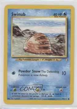 Swinub Pokemon Neo Genesis #79 2000 - Image 1