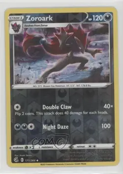 Zoroark Reverse Foil Pokemon Sword & Shield Fusion Strike #171 - Image 1