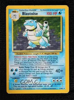 Blastoise Holo Pokemon Base Set #2 1999 READ - Image 1
