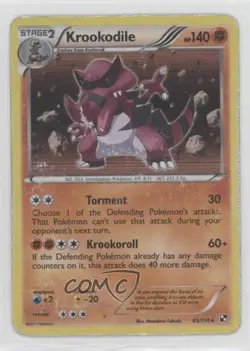 Krookodile Holo Pokemon Black & White Base Set #65 READ - Image 1