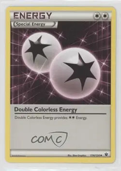 Double Colorless Energy Pokemon XY Fates Collide #114 - Image 1