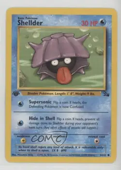 Shellder 1st Ed. Pokemon Fossil #54 1999 - Image 1