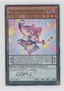 Performapal Whim Witch 1st Ed. YuGiOh Invasion: Vengeance #INOV-EN002 - Image 1