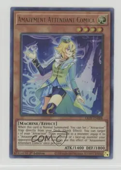 UR - Amazement Attendant Comica 1st Ed. YuGiOh Lightning Overdrive #LIOV-EN008 - Image 1