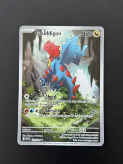 Druddigon Illustration Rare 151/086 SV White Flare Pack Fresh Pokemon Card NM - Image 3