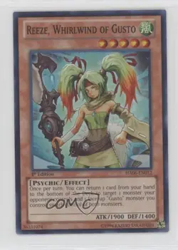Reeze Whirlwind of Gusto 1st Ed. YuGiOh Hidden Arsenal 6: Omega Xyz #HA06-EN012 - Image 1