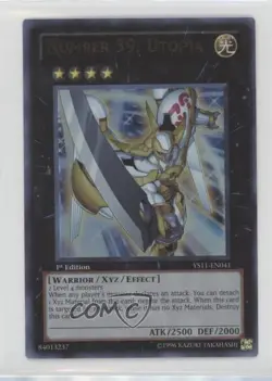 Number 39: Utopia 1st Ed. YuGiOh Dawn of the XYZ Starter Deck #YS11-EN041 - Image 1