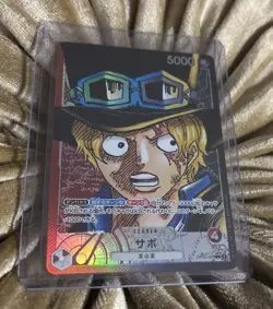 One Piece Card Game Sabo (Alt Art Parallel) #OP05-001 Leader card ( Japanese) - Image 1