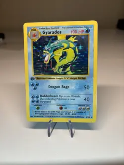 Pokemon Card - Gyarados Base Set 1st Edition Shadowless 6/102 Holo Rare 💎 - Image 3