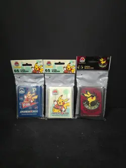 Pokemon World Championships 2025 Anaheim Set Of 3 Card Sleeves 65 Each - Image 1
