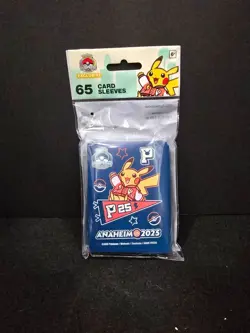Pokemon World Championships 2025 Anaheim Set Of 3 Card Sleeves 65 Each - Image 3