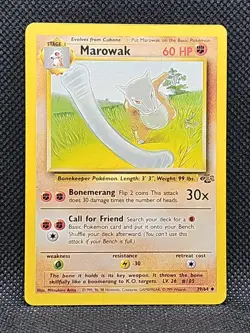 Marowak 39/64 Jungle Set Uncommon 1999 Pokemon Game Card WOTC Light Play/NM - Image 1