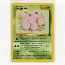 Pokemon TCG Exeggcute 52/64 WotC Jungle Unlimited Regular Common Card EN-LP 1999 - Image 1