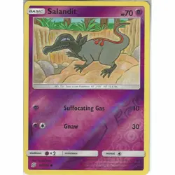 POKEMON CARD REVERSE HOLO SALANDIT 98/236 NO 757 TOXIC LIZARD POKEMON TCG CCG - Image 1