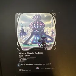 MTG Uthros, Titanic Godcore BORDERLESS FOIL 0285 EOE - Image 1
