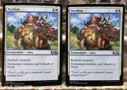 MTG Magic The Gathering Pacifism 032/280 M20 LP X2 - Image 1