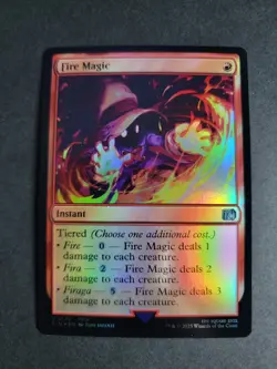 Fire Magic (Foil) Uncommon MTG Final Fantasy - Image 1
