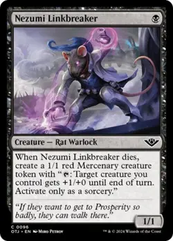 Nezumi Linebreaker -Foil Near Mint MTG Outlaws of Thunder Junction - Image 1