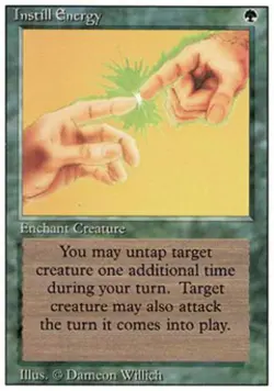 Instill Energy - Light Play MTG Revised - Image 1