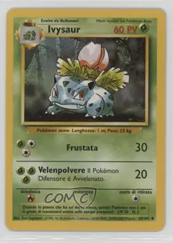 Ivysaur Italian Pokemon Base Set #30 1999 - Image 1