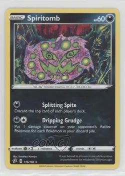 Spiritomb Pokemon Sword & Shield Rebel Clash #116 - Image 1