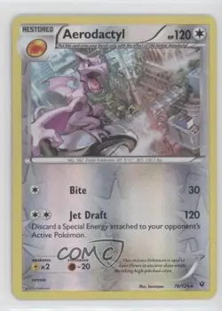 Aerodactyl Reverse Foil Pokemon XY Fates Collide #76 - Image 1