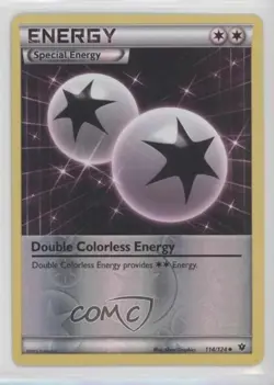 Double Colorless Energy Reverse Foil Pokemon XY Fates Collide #114 - Image 1