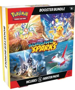 Pokemon Surging Sparks SV08 Booster Bundle 6 Pack TCG, New Sealed - Image 1