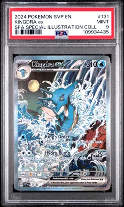 2024 POKEMON SVP EN-SV BLACK STAR PROMO #131 KINGDRA EX PSA 9 #435 💦 - Image 1