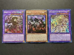 Blazing Cartesia, The Virtuous + Granguignol Dusk Dragon + Mysterion | YuGiOh! - Image 1