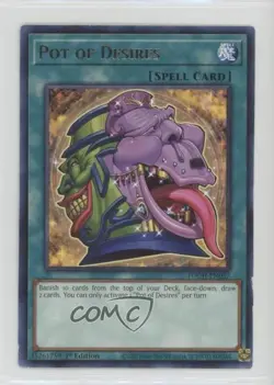 Pot of Desires (R) 1st Ed. YuGiOh Toon Chaos #TOCH-EN057 - Image 1