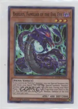 Basilius Familiar of the Evil Eye (SR) 1st Ed. YuGiOh Infinity Chasers - Image 1