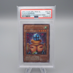 Yu-Gi-Oh yugioh PSA9 Slate Warrior S2-03 Ultra Rare Near 2001 Japanese PS490 - Image 1