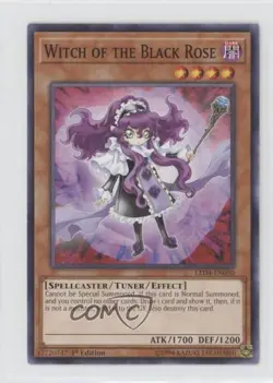 Witch of the Black Rose 1st Ed. YuGiOh Legendary Duelists: Sisters #LED4-EN030 - Image 1