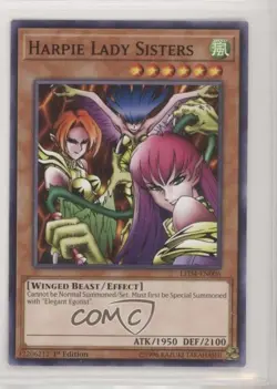 Harpie Lady Sisters 1st Ed. YuGiOh Legendary Duelists: of the Rose #LED4-EN006 - Image 1