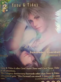 Yuna and Tidus - Final Fantasy TCG Promo Card - PR-111 - Near Mint (NM) Foil - Image 1