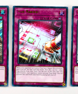 Yugioh Error/Misprint Foil 1st Edition Ultra Rare Name Smudge Trap Card Lot of 3 - Image 3
