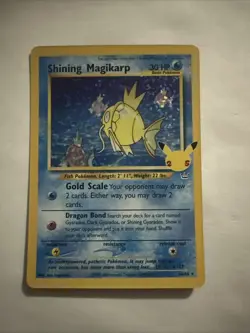 Pokemon Shining Magikarp Card 66/64 Celebrations Series, Near Mint Condition - Image 1