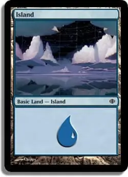Island (236) Shards of Alara HEAVILY PLD Basic Land MAGIC MTG CARD ABUGames - Image 1