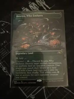 MTG Kamigawa Neon Dynasty Boseiju Who Endures Borderless Foil - Image 1
