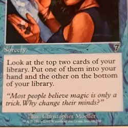 MTG Sleight of Hand 🇬🇧 Nm Seventh 7th Edition 2001 Magic The Gathering Card Og - Image 3