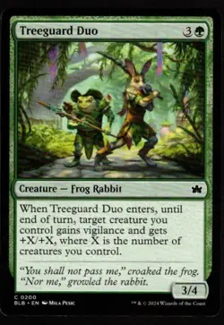 4x Treeguard Duo-Magic the Gathering-MTG-Bloomburrow-Near Mint-4x - Image 1