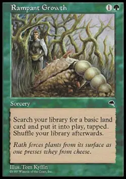 Rampant Growth - Light Play MTG Tempest - Image 1