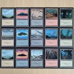 Mtg Japanese Product Version Of Basic Terrain Complete Land 4Th Edition Limited - Image 2