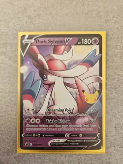 Dark Sylveon V SWSH134 Celebrations Ultra Rare Holo Promo Pokemon Card - Image 1