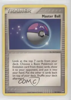 Master Ball Pokemon EX Power Keepers #78 2007 READ - Image 1
