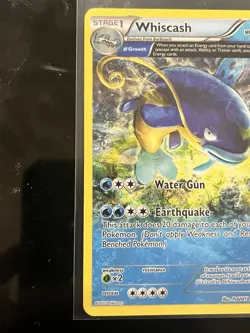 Pokemon Whiscash 41/160 XY Primal Clash NM Non-Holo Rare Card - Miscut - Image 2